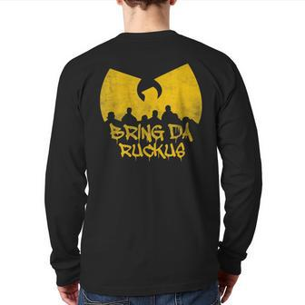 Old School Hip Hop Bring Da Ruckus Back Print Long Sleeve T-shirt - Seseable