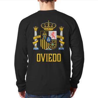 Oviedo Spain Spanish Espana Back Print Long Sleeve T-shirt | Mazezy DE