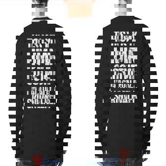 Paranormal Occult Skinwalker Costume Back Print Long Sleeve T-shirt | Mazezy