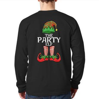 Party Elf Christmas Family Matching Group Back Print Long Sleeve T-shirt - Monsterry DE