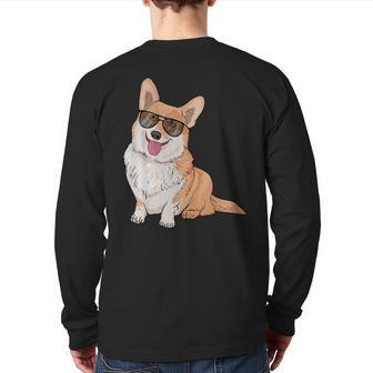 Pembroke Welsh Corgi For Cute Dog Lovers Back Print Long Sleeve T-shirt | Mazezy