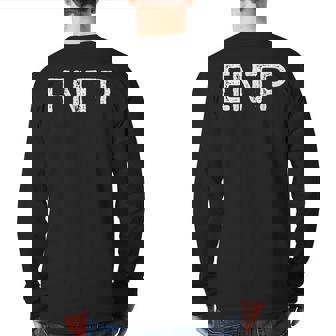 Personality Type Entp Back Print Long Sleeve T-shirt | Mazezy
