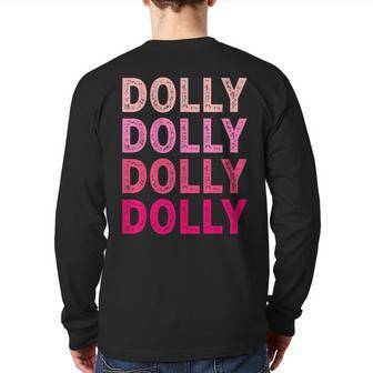 Personalized Name Dolly I Love Dolly Back Print Long Sleeve T-shirt - Monsterry UK