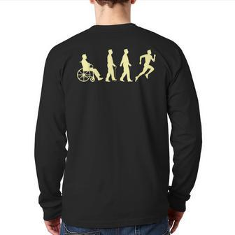 Physician Assistant Physiotherapy Patient Evolution Pa Back Print Long Sleeve T-shirt | Mazezy