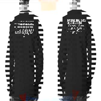 Picnicking Is My Jam Back Print Long Sleeve T-shirt | Mazezy