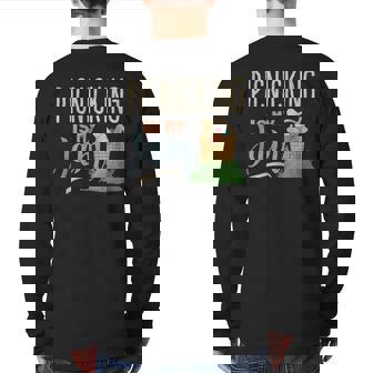 Picnicking Lover Picnic Lover Back Print Long Sleeve T-shirt | Mazezy