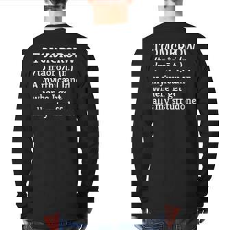 Procrastination Tomorrow Mythical Land Back Print Long Sleeve T-shirt | Mazezy