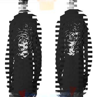 Psychedelic Goa Trance Hard Trance Psytrance Back Print Long Sleeve T-shirt | Mazezy