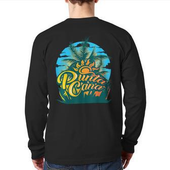 Punta Cana Cool Dainty Beach Lovers Back Print Long Sleeve T-shirt | Mazezy
