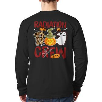 Radiation Boo Crew Halloween Radiation Therapist Matching Back Print Long Sleeve T-shirt | Mazezy