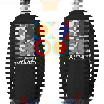 Retro Acid Jazz Back Print Long Sleeve T-shirt | Mazezy