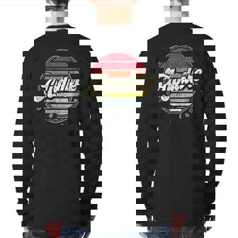 Retro Alvadore Home State Cool 70S Style Sunset Back Print Long Sleeve T-shirt | Mazezy