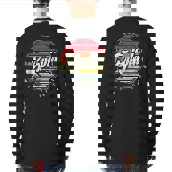 Retro Arvilla Home State Cool 70S Style Sunset Back Print Long Sleeve T-shirt | Mazezy