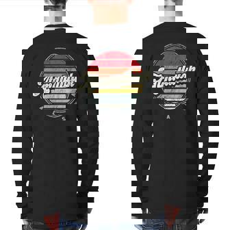 Retro Atmautluak Home State Cool 70S Style Sunset Back Print Long Sleeve T-shirt | Mazezy
