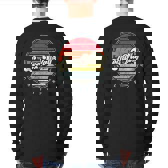 Retro Leona Valley Home State Cool 70S Style Sunset Back Print Long Sleeve T-shirt | Mazezy