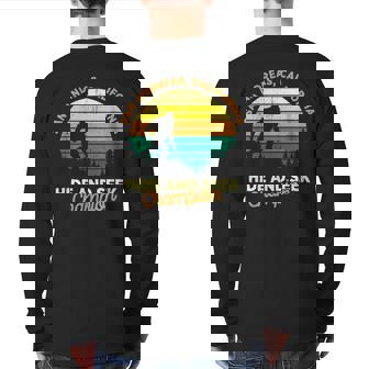 Retro San Andreas California Big Foot Souvenir Back Print Long Sleeve T-shirt | Mazezy