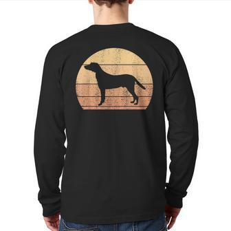 Retro Sunset Hamiltonstovare I Dog Hamiltonstovare Back Print Long Sleeve T-shirt | Mazezy