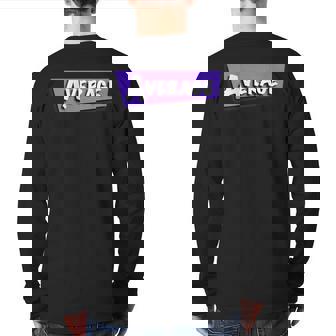 Retro Vaporwave Cloud Rap With 'Average' Back Print Back Print Long Sleeve T-shirt | Mazezy