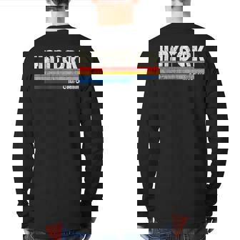 Retro Vintage 70S 80S Style Hayfork Ca Back Print Long Sleeve T-shirt | Mazezy