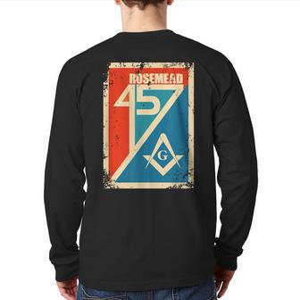 Rosemead 457 By Kuyang Freemason Back Print Long Sleeve T-shirt | Mazezy