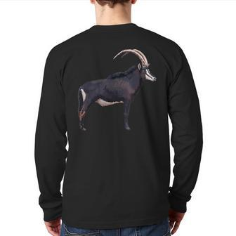 Sable Antelope T Back Print Long Sleeve T-shirt | Mazezy