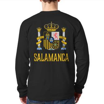 Salamanca Spain Spanish Espana Back Print Long Sleeve T-shirt | Mazezy