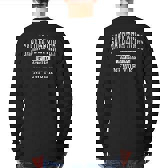 Saratoga Springs New York Ny Vintage Established Sports Back Print Long Sleeve T-shirt | Mazezy