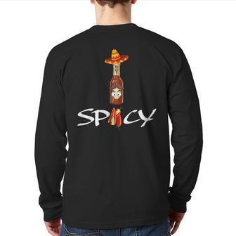 Sauce Lovers Hot And Spicy Pepper T Back Print Long Sleeve T-shirt | Mazezy DE