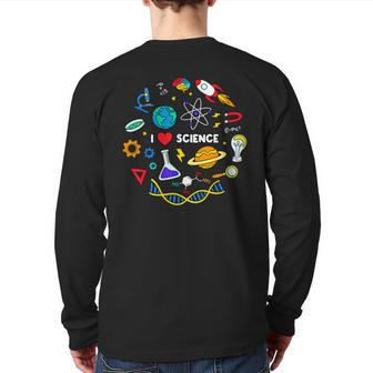 Science Lover Science Student Chemistry Science Back Print Long Sleeve T-shirt - Thegiftio UK