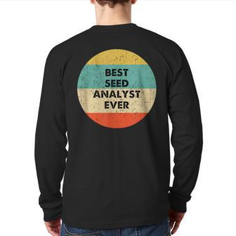 Seed Analyst Back Print Long Sleeve T-shirt | Mazezy