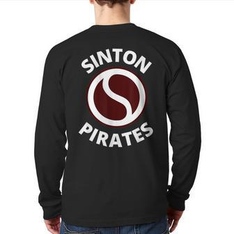 Sinton Pirates Texas Team Pride Back Print Long Sleeve T-shirt | Mazezy