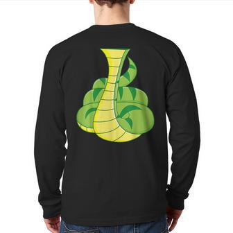 Snake Snake Costume Back Print Long Sleeve T-shirt - Seseable