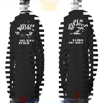 Sound Living Avon Nc Outer Banks North Carolina Back Print Long Sleeve T-shirt | Mazezy