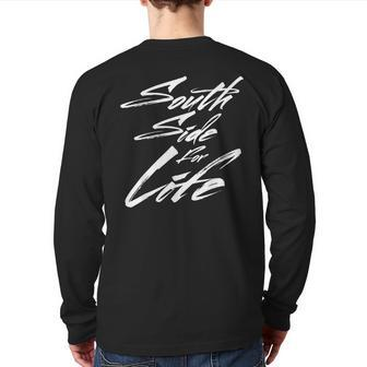 South Side For Life Chicago City Pride T Back Print Long Sleeve T-shirt | Mazezy