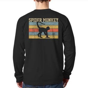 Spider Monkey Vintage Back Print Long Sleeve T-shirt | Mazezy