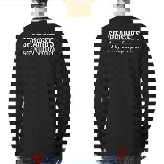 Spreadsheets Are My Superpower Back Print Long Sleeve T-shirt | Mazezy