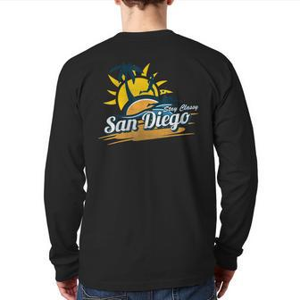 Stay Classy San Diego T Back Print Long Sleeve T-shirt | Mazezy