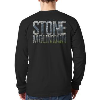 Stone Mountain Ga Back Print Long Sleeve T-shirt | Mazezy