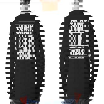 Straight Outta Doral Back Print Long Sleeve T-shirt | Mazezy