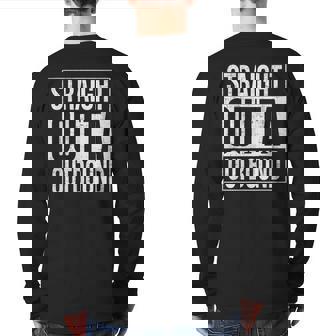 Straight Outta Outbound Distressed Back Print Long Sleeve T-shirt | Mazezy