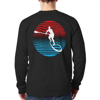 Sup Stand Up Paddle Boarding Surf Board Surfing Back Print Long Sleeve T-shirt | Mazezy