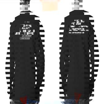 Team Alger Proud Family Surname Last Name Back Print Long Sleeve T-shirt | Mazezy