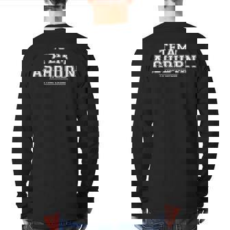 Team Ashburn Proud Family Surname Last Name Back Print Long Sleeve T-shirt | Mazezy