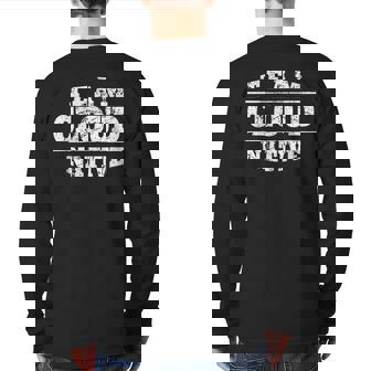 Team Cloud Native Computing Container Cloud Native Devops Back Print Long Sleeve T-shirt | Mazezy