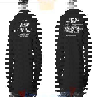 Team Clute Proud Family Surname Last Name Back Print Long Sleeve T-shirt | Mazezy