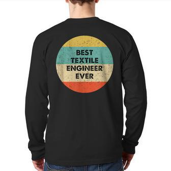 Textile Engineer Back Print Long Sleeve T-shirt | Mazezy