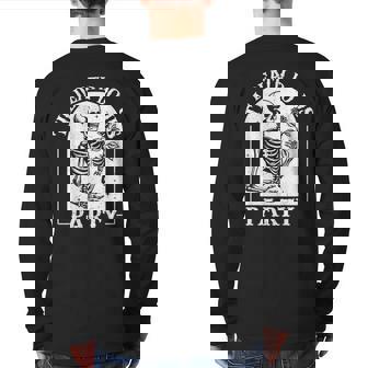 Til Death Do Us Party Bride Or Die Bachelorette Halloween Back Print Long Sleeve T-shirt | Mazezy