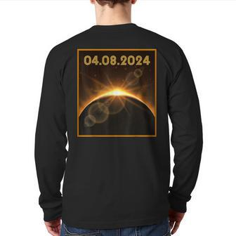 Total Solar Eclipse 2024 Usa Totality April 8 2024 Back Print Long Sleeve T-shirt - Monsterry UK