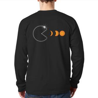 Total Solar Eclipse April 8 2024 Phases Totality Back Print Long Sleeve T-shirt - Monsterry AU