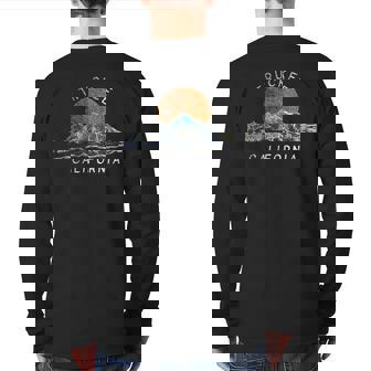 Truckee California Mountain Scene Back Print Long Sleeve T-shirt | Mazezy